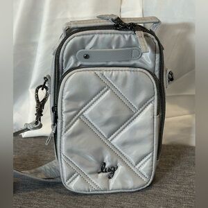 Lug Skeeter mini cloud grey crossbody belt bag NWOT